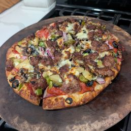 A delicious pizza