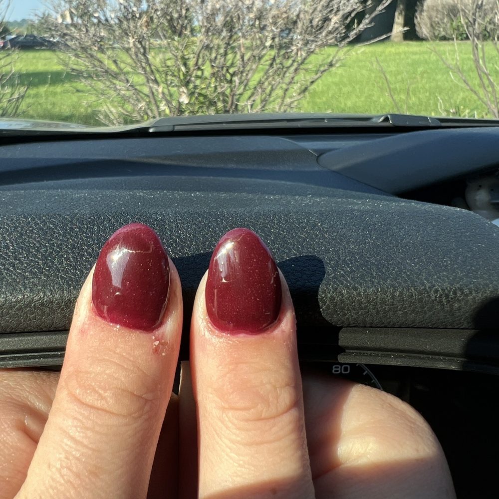 Sapphire Nail Spa - Uneven thumb nails - Nail Salons Near Me - Franklin, Tennessee