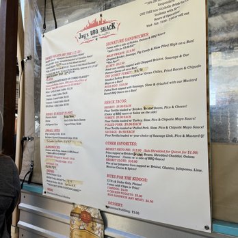 Jays BBQ Shack - Menu - Southern Near Me - Abilene, Texas Jays BBQ Shack - Menu - Southern Near Me - Abilene, Texas