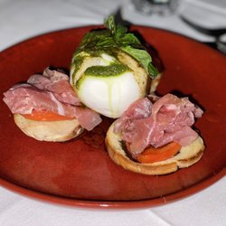 Secreto Restaurant - Burrata and prosciutto