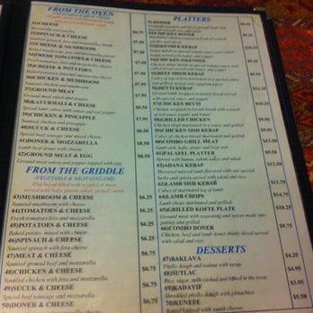 A La Turca - Menu - Part 2 - Turkish Near Me - San Francisco, California A La Turca - Menu - Part 2 - Turkish Near Me - San Francisco, California