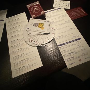 Run For The Roses - Deck of cards menu - Cocktail Bars Near Me - Denver, Colorado Run For The Roses - Deck of cards menu - Cocktail Bars Near Me - Denver, Colorado