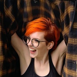 Valentini Hair Design - Vibrant Orange by our colour specialist Taz  Valentini Hair Design 259 Woolwich Street Guelph, Ontario (519) 837-2212