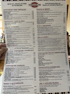 Menu photo 3 Townsquare Diner Wharton, NJ