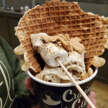 Craving the Curls Rolled Ice Cream - S'mores in a puddle with toasted marshmallow and graham cracker topping (those are on the inside, too!) - Ice Cream & Frozen Yogurt Near Me - Paducah, Kentucky Craving the Curls Rolled Ice Cream - S'mores in a puddle with toasted marshmallow and graham cracker topping (those are on the inside, too!) - Ice Cream & Frozen Yogurt Near Me - Paducah, Kentucky