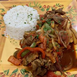 Trellis Restaurant - Lomo saltado- before