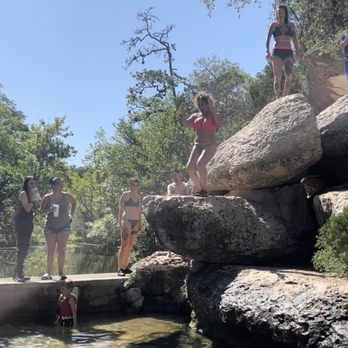 Jacobs Well Natural Area - Cliff to jump into Jacobs Well - Parks Near Me - Wimberley, Texas