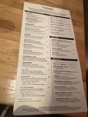 Menu photo 4 Hopdoddy Burger Bar Dallas, TX