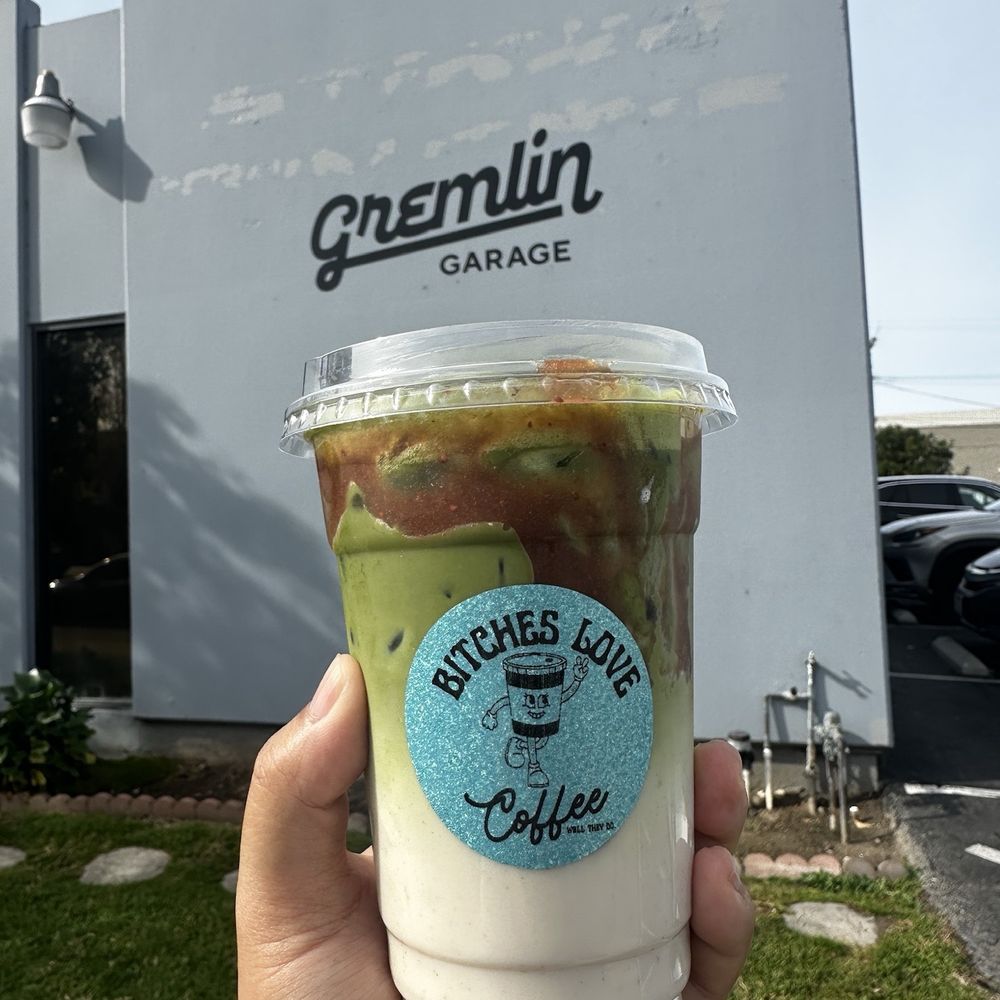 Gremlin Garage - Strawberry Matcha Latte - Coffee & Tea Near Me - Costa Mesa, California