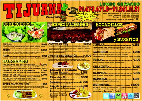 Menu photo 2 Tijuana Coslada, M