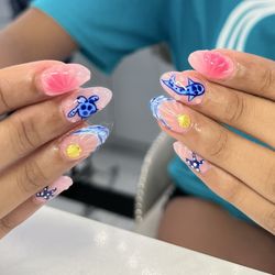 Anthony Vince Nail Spa - Coastal themed nails !!