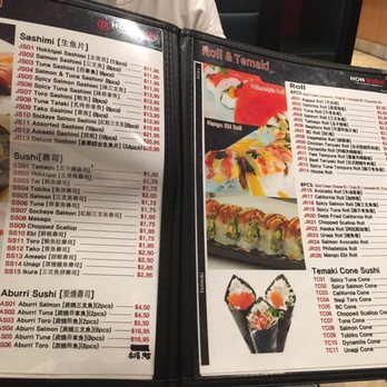 Hon Sushi - Menu - Korean Near Me - Burnaby, British Columbia