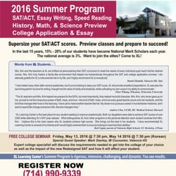 XL Learning Center - XL 2016 Summer English Flyer (front)