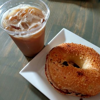 Crafted Kup - Veggie bagel with house white hummus - Coffee & Tea Near Me - Poughkeepsie, New York Crafted Kup - Veggie bagel with house white hummus - Coffee & Tea Near Me - Poughkeepsie, New York