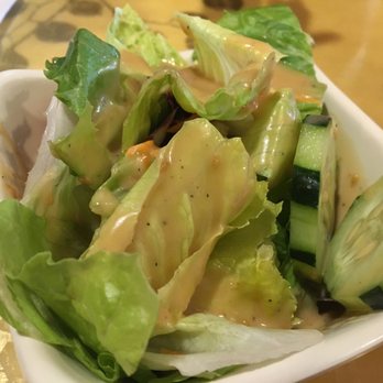 Bleu Monkey Cafe - House Salad with ginger dressing. - Sushi Bars Near Me - Syracuse, New York