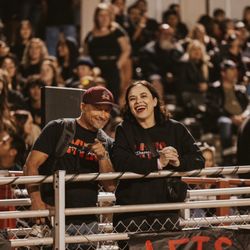 Murrieta Valley High School - MV parents supporting their student and team at a football game