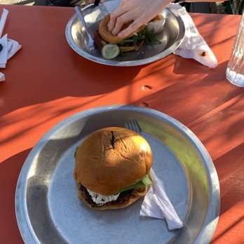 Rodeo Goat - Sugar Burger (top), Nanny Goat Burger (bottom) - Burgers Near Me - Houston, Texas