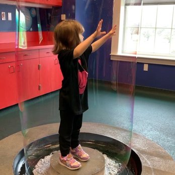 Mayborn Museum - She's INSIDE of the bubbles! - Museums Near Me - Waco, Texas