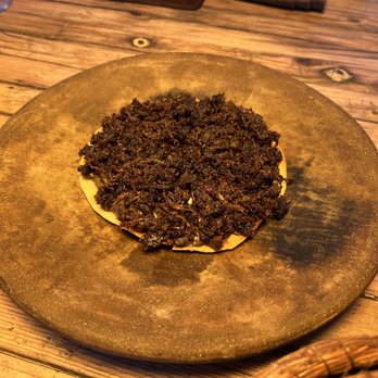 Fauna - Duck Tostada- does not look like much, but crispy and aromatic! - Mexican Near Me - Guadalupe, BCN
