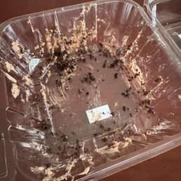 The chocolate cake is delicious. Forgot to take the before photo unfortunately.