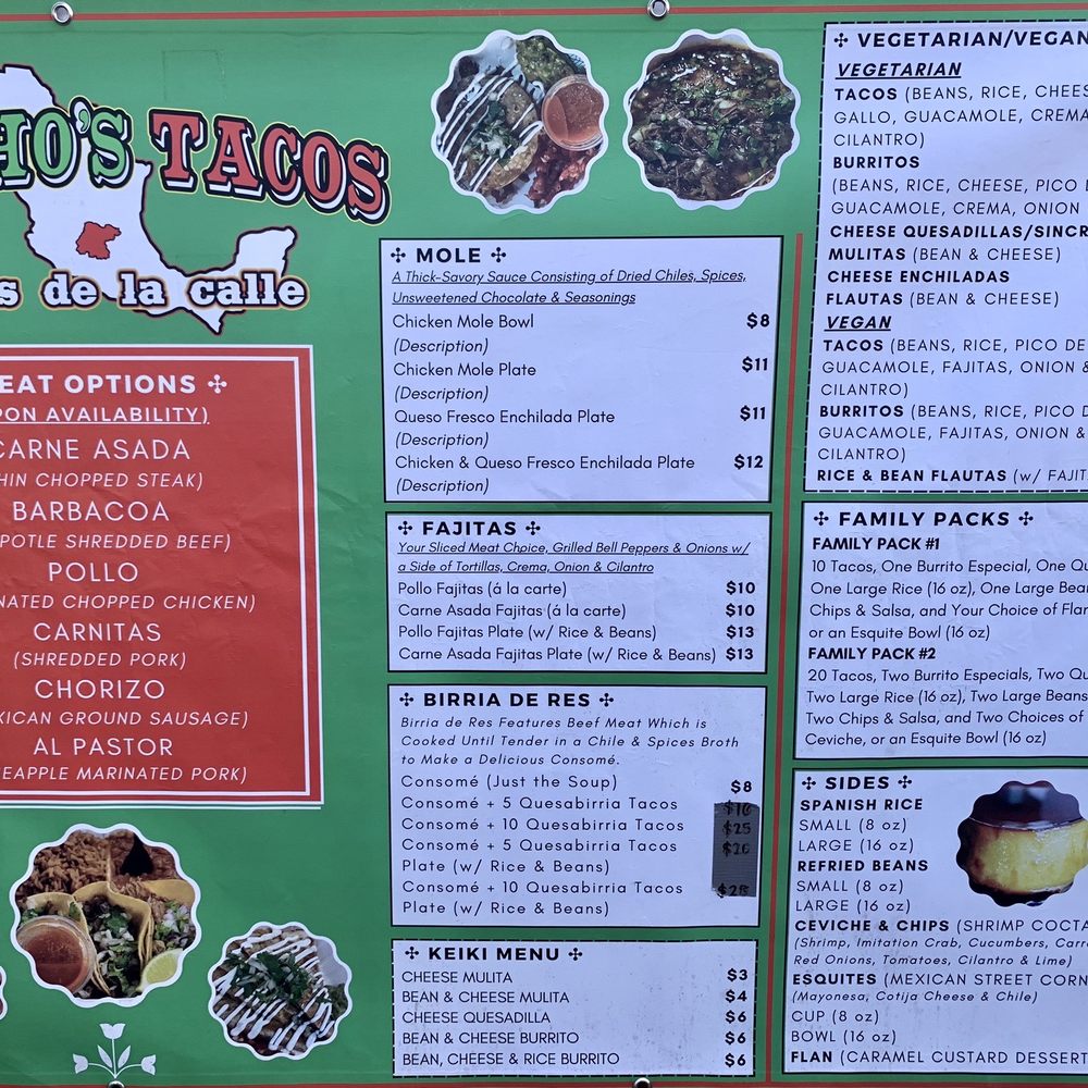 Menu Menu