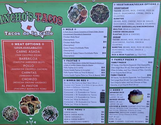 Menu photo 5 Panchos Tacos Pahoa, HI Menu photo 5 Panchos Tacos Pahoa, HI