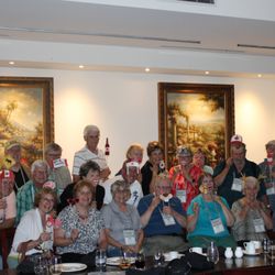 Legacy Tour & Travel - Our Lake Ontario, Montreal and Niagara Falls group tour having some fun after their meal.
