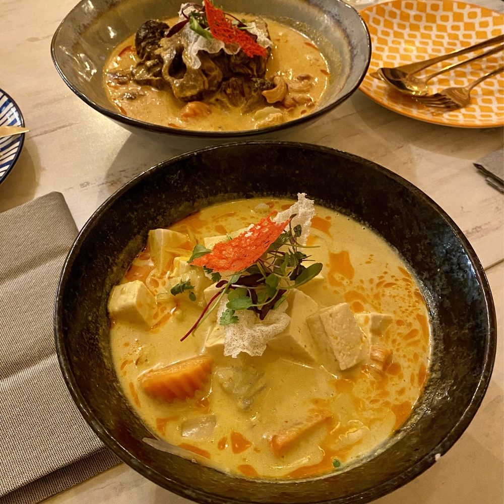 Charm Thai Restaurant - Yellow Curry and Massaman Curry Short Ribs - Thai Near Me - Portland, Oregon