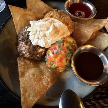 Rigo´s - Fried Ice Cream served with Cajeta and Strawberry - Latin American Near Me - Vancouver, Washington Rigo´s - Fried Ice Cream served with Cajeta and Strawberry - Latin American Near Me - Vancouver, Washington