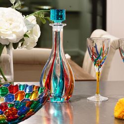 My Italian Decor - Italian crystal, hand-painted decanters, wine glasses, bowls and more at My Italian Decor.