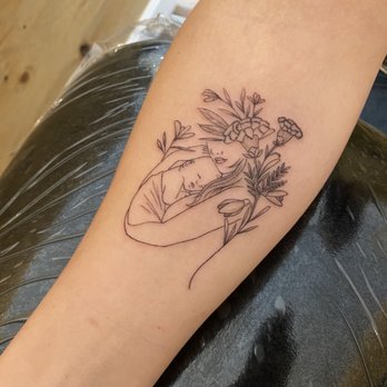 Fait Maison - Mother and baby tattoo by Sag - Tattoo Near Me - Bayonne, New Jersey