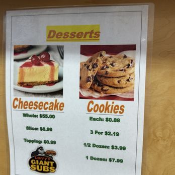 Larry's Giant Subs - Desserts - Sandwiches Near Me - Jacksonville, Florida Larry's Giant Subs - Desserts - Sandwiches Near Me - Jacksonville, Florida