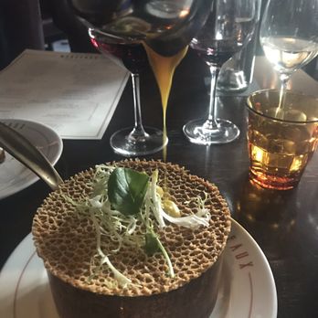 Brass Tack - Tasty French curry poured over the pastry lid for Parisian gnocchi.  Thanks Chef Mina for simple curry flavor yet not a heavy French sauce. - American Near Me - Chicago, Illinois