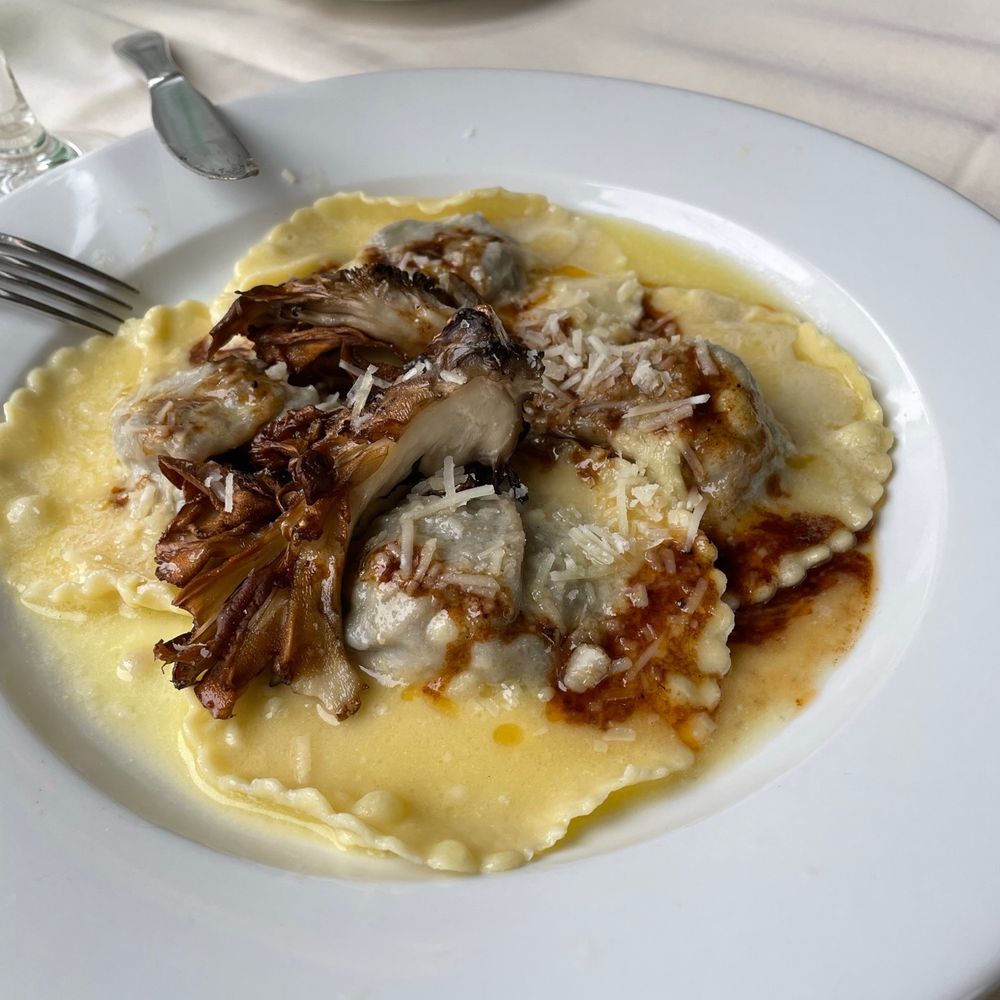 Cafe Panache - Filet Mignon Ravioli with Truffle Butter - Salad Near Me - Ramsey, New Jersey Cafe Panache - Filet Mignon Ravioli with Truffle Butter - Salad Near Me - Ramsey, New Jersey