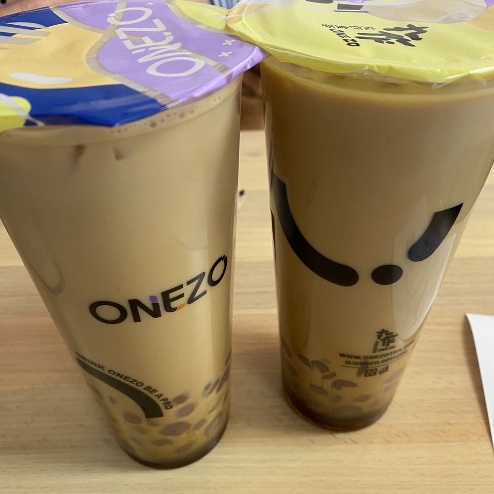 Onezo - Brown Sugar Milk tea with limited edition strawberry taro boba. - Bubble Tea Near Me - Tampa, Florida Onezo - Brown Sugar Milk tea with limited edition strawberry taro boba. - Bubble Tea Near Me - Tampa, Florida