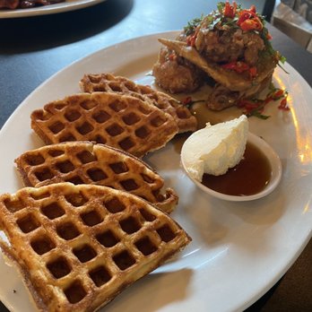 Nue - Chengdu Chicken & Waffles - Tapas/Small Plates Near Me - Seattle, Washington Nue - Chengdu Chicken & Waffles - Tapas/Small Plates Near Me - Seattle, Washington
