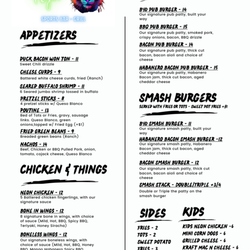 Neon Tiger - Menu