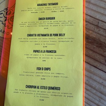 Cervecería Insurgente - Menu as of 7/27/2025 - Breweries Near Me - Tijuana, BCN