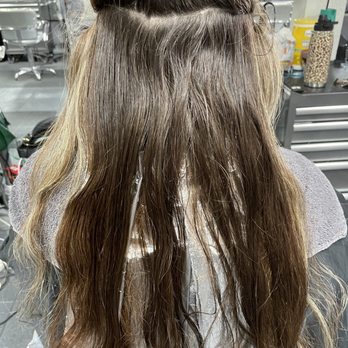 Synergy Salon & Spa - Before (blonde streaks) - Hair Removal Near Me - Orange, California
