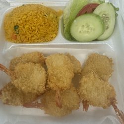 Yummy Boba - Shrimp, fried rice and veggies.