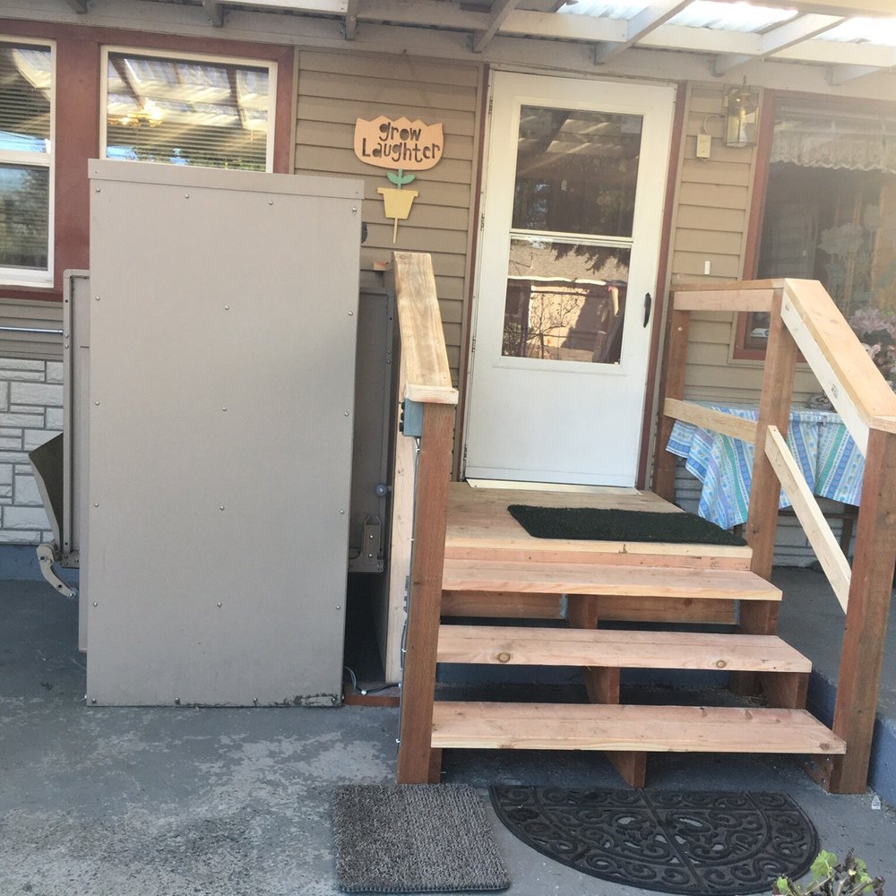 Mobility Access Options NW - The platform/porch they built. - Medical Supplies Near Me - Independence, Oregon Mobility Access Options NW - The platform/porch they built. - Medical Supplies Near Me - Independence, Oregon