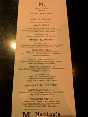 Menu photo 2 Marlow's Tavern Dunwoody, GA Menu photo 2 Marlow's Tavern Dunwoody, GA