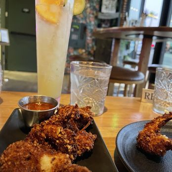The Lobby Tiki Bar & Grill - Coconut shrimp, mojito cocktail - Tiki Bars Near Me - Oceanside, California The Lobby Tiki Bar & Grill - Coconut shrimp, mojito cocktail - Tiki Bars Near Me - Oceanside, California