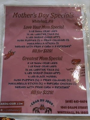 Menu photo 1 Crab Du Jour - Whitehall Whitehall, PA