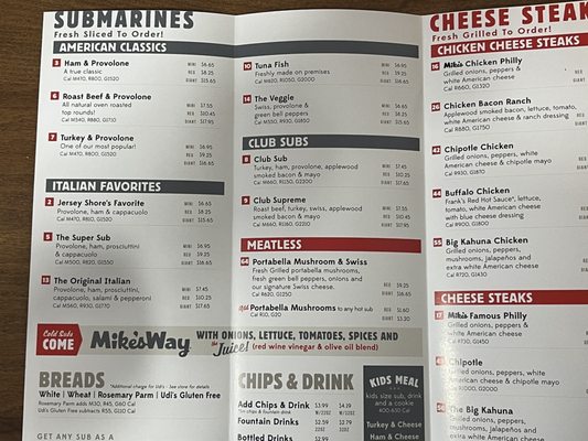 Menu photo 1 Jersey Mike's Subs Shelbyville, KY Menu photo 1 Jersey Mike's Subs Shelbyville, KY