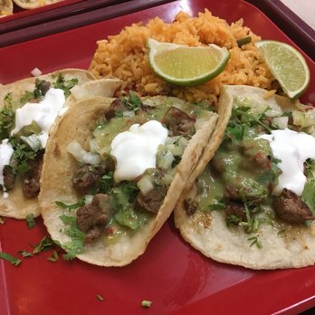 Maya Cuisine - Carne asada tacos with rice! - Mexican Near Me - Minneapolis, Minnesota Maya Cuisine - Carne asada tacos with rice! - Mexican Near Me - Minneapolis, Minnesota