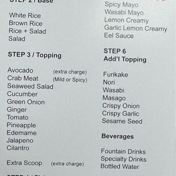 Poke Ave - Menu - Seafood Near Me - Brea, California Poke Ave - Menu - Seafood Near Me - Brea, California