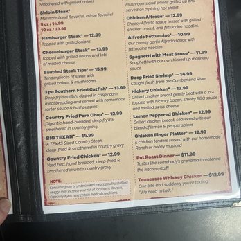 Dover Grille - Dinner menu - Tex-Mex Near Me - Dover, Tennessee