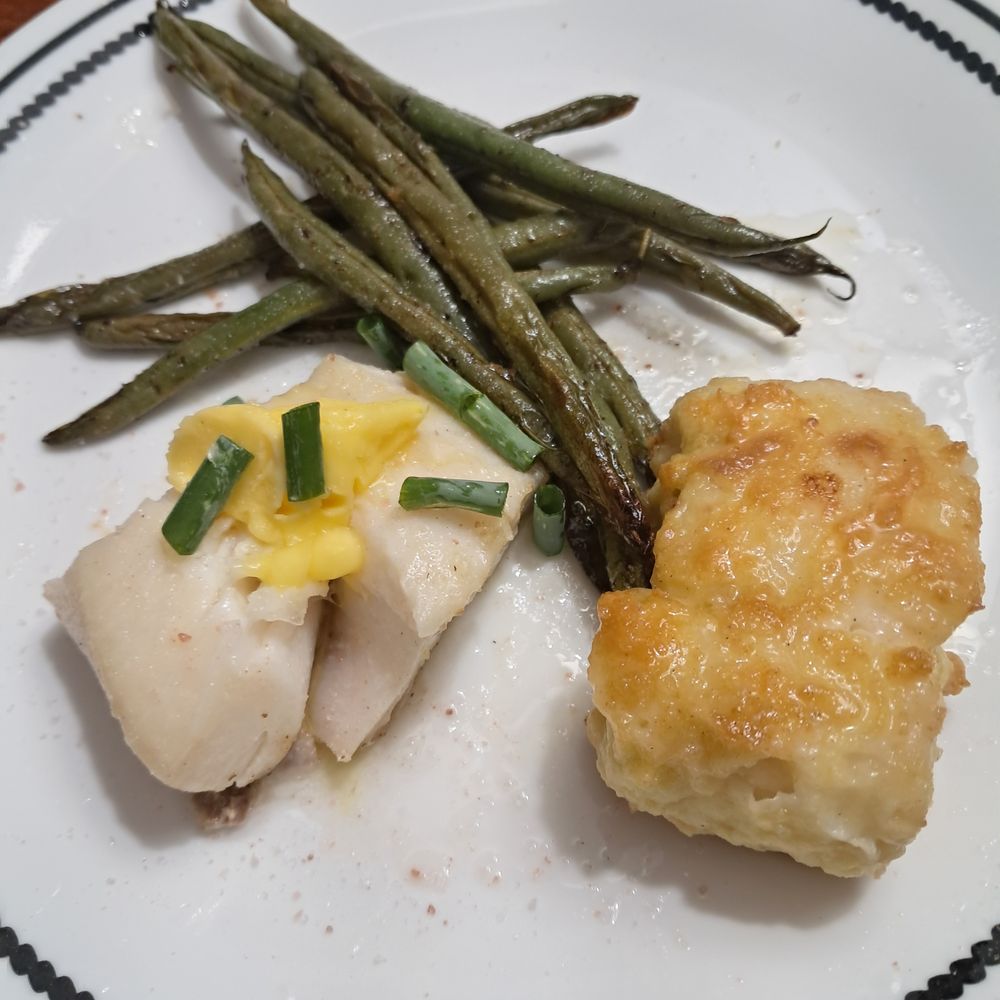 Larry's Catch - Black Cod, battered one piece and one not.  Delicious! - Seafood Markets Near Me