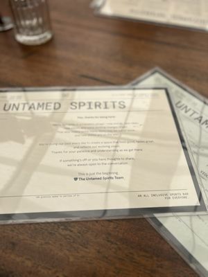 Menu photo 1 Untamed Spirits Los Angeles, CA Menu photo 1 Untamed Spirits Los Angeles, CA
